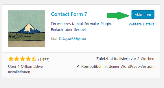 WordPress Plugins aktivieren