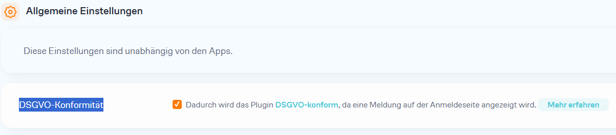 Limit login attempts und DSGVO