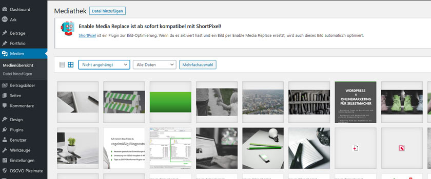 WordPress aufräumen - Ungenutzte Bilder löschen