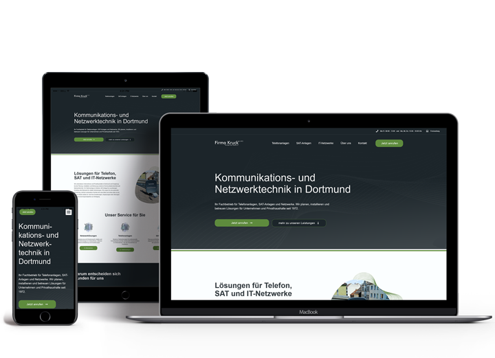 Referenzprojekt Firma Kruck, IT-Spezialisten
