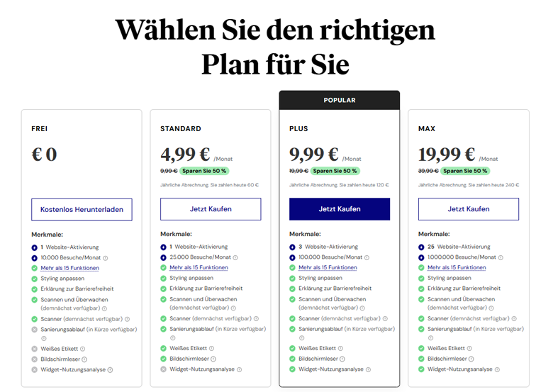 Abopläne Ally von Elementor